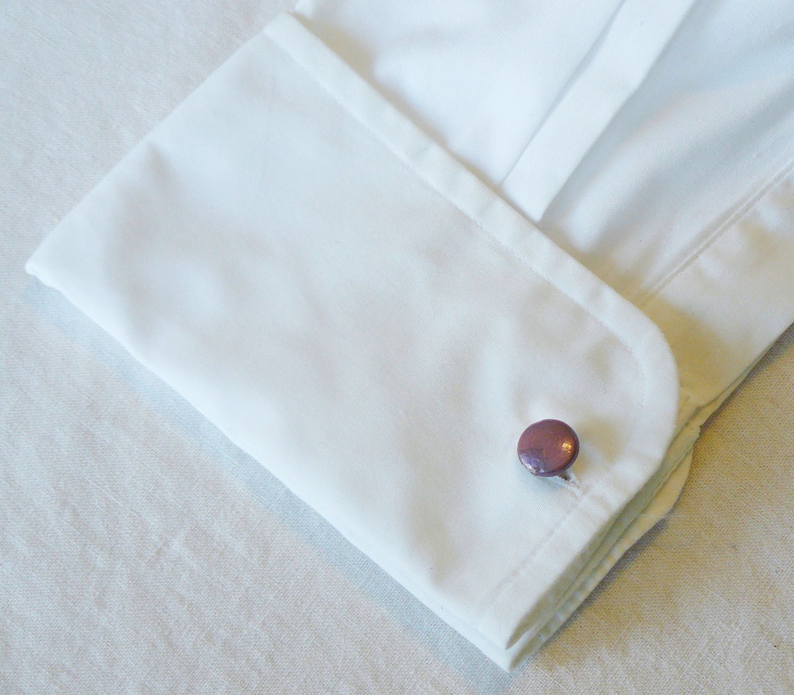 Mauve Coin Pearl Cuff Links - Etsy