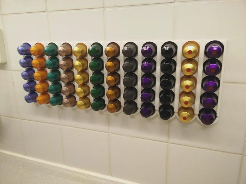 3D Printed Nespresso Capsule Holder – Wall Mount Coffee Pod Organizer ...