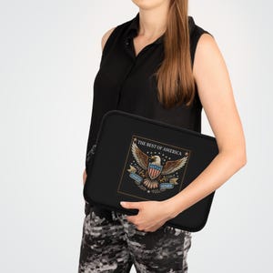 Amerikanischer Adler Laptoptasche, Vaterländische Computertasche, Geschenk für veteranes, Unabhängigkeitstag, Studenten Zubehör