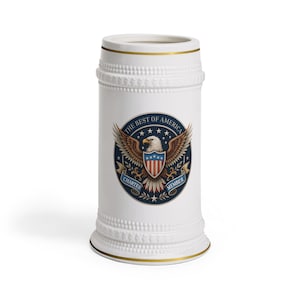 Patriotic Beer Stein Mug, Perfect for Parties, Father&#39;s Day Gift, Barware, Beer Lovers, Vintage Style