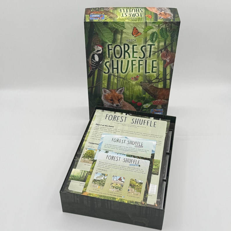 Forest Shuffle Board Game Insert: Deluxe Card Holder, Fits All Expansions, Fits Sleeved Cards Bild 7