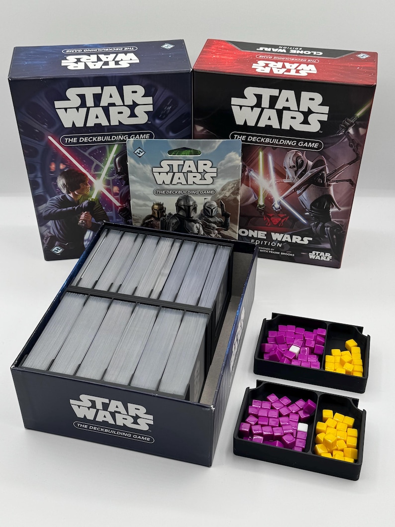 Star Wars Deckbuilding Game, Board Game Insert, Fits: Clone Wars and Mandalorian Faction or Reinforcements and Mandalorian Faction Bild 7
