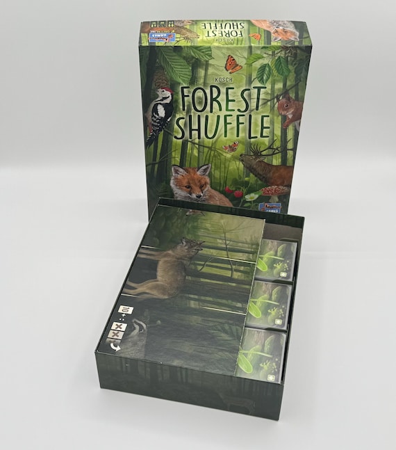 Forest Shuffle Board Game Insert: Deluxe Card Holder, Fits All Expansions, Fits Sleeved Cards