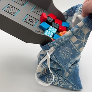 Azul Board Game Tile Tray with Easy Pour Design - Board Game Upgrade