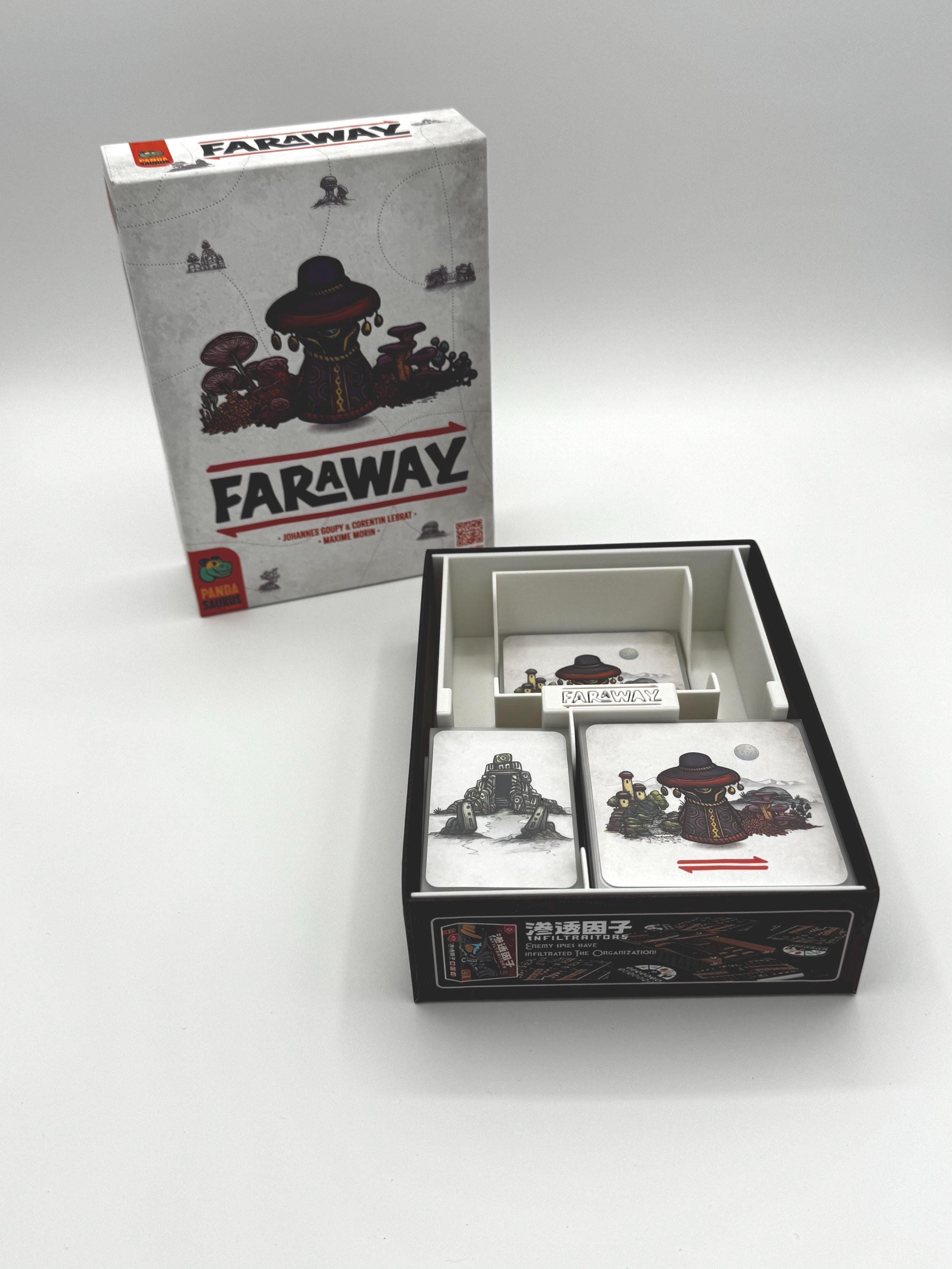 faraway card sleeves Board Game Insert – Sleeved Organizer Buy Faraway – 3D Deluxe