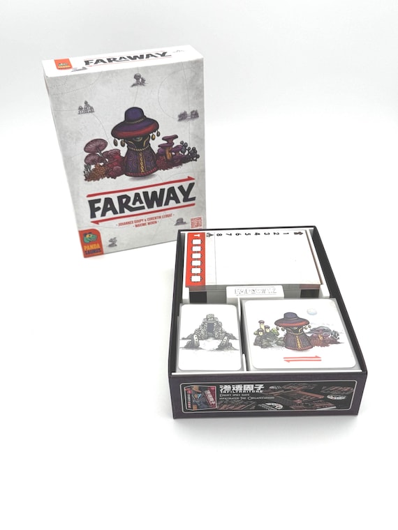 Faraway Board Game Insert  Sleeved Card Organizer