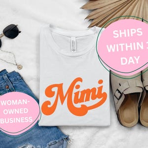 Retro Mimi Tee, Perfect Gift for Mimi, Mothers Day, Womens T-Shirt, Shirt for Mimi, Retro Minimalist Graphic Tee, Mothers Day Shirt