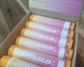 SPF&GLO Sun Protection Coconut Lip Balm