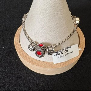 Brighton ABC Collection Heart Slide Starter Bracelet Silver Plated Style #J35532 image 2