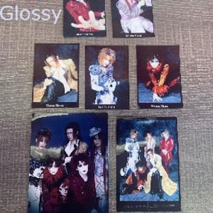 Pegatinas Malice Mizer V2 (juego de 14) Pegatinas GACKT ERA Holográficas Laminadas Brillantes Visual Kei Pegatinas Malice Mizer para Regalos de Productos Banda Música