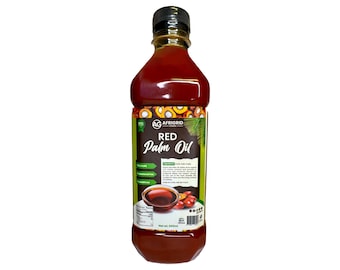Rode Agririd-olie| Nigeriaanse palmolie| 16,9 fl oz | 500 ml