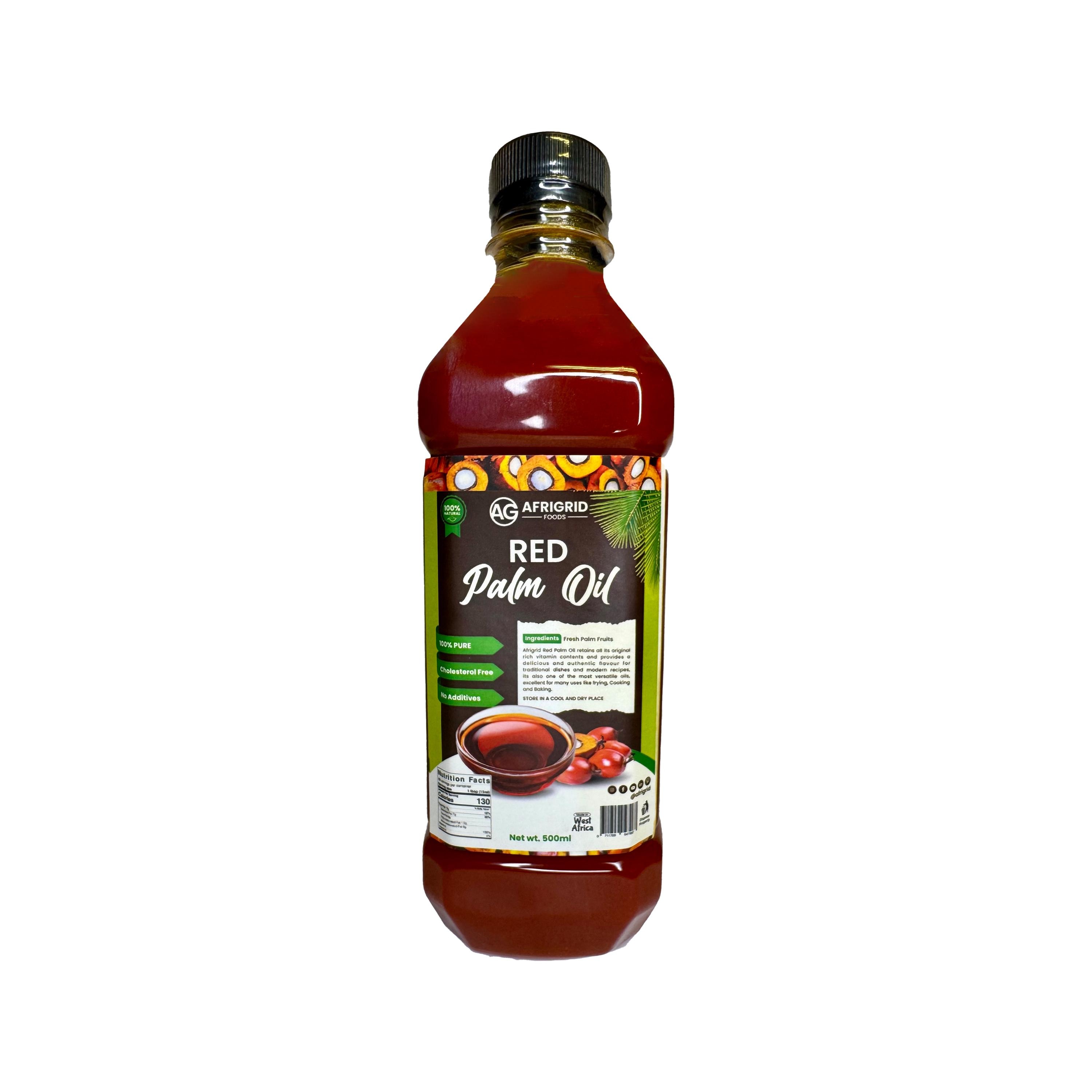 Afrigrid Red Oil Nigerian Palm Oil 16.9 Fl oz 500ml