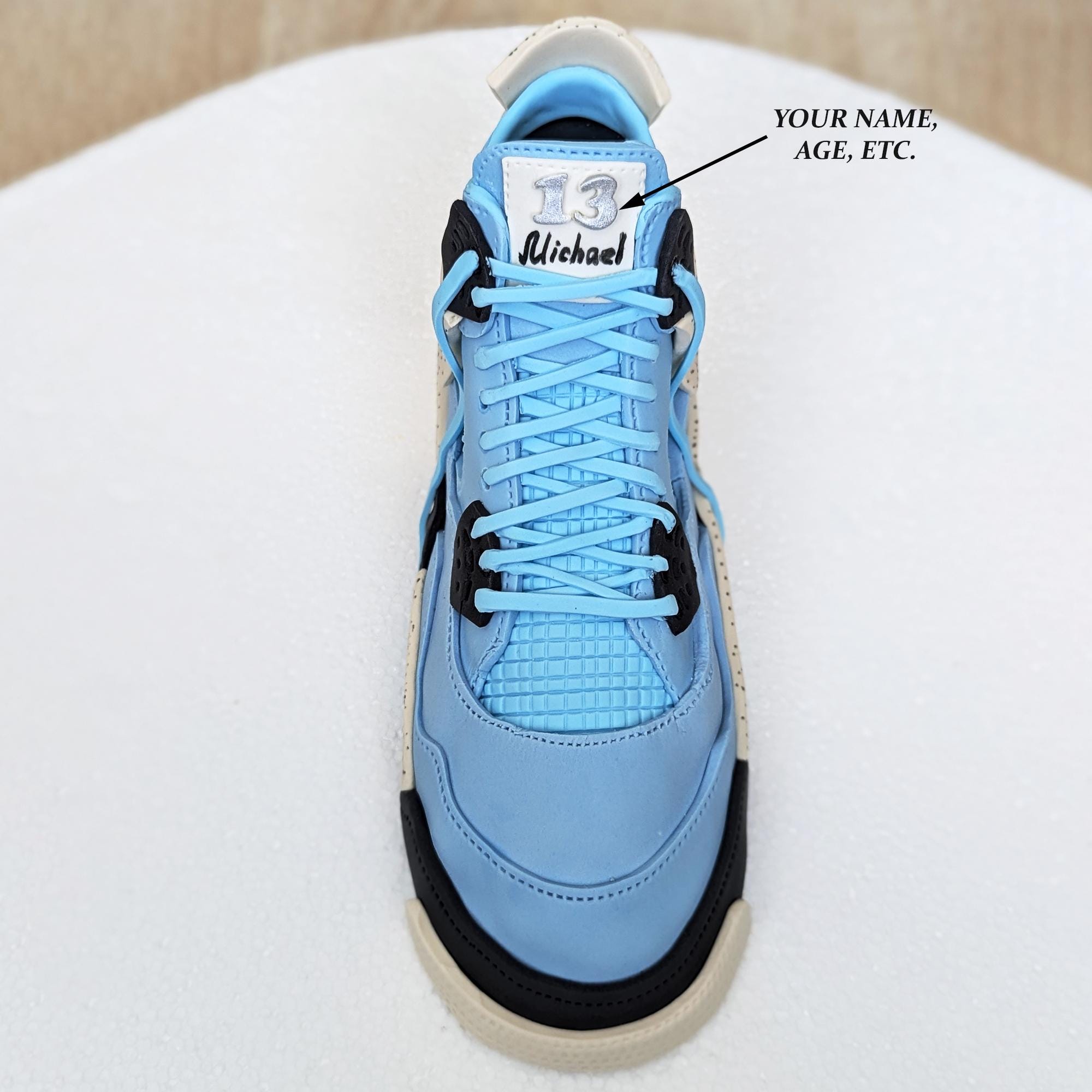 University Blue Replica Jordan Fondant Jordans