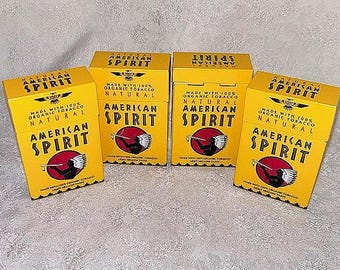 American Spirit Collector's Edition Tobacco METAL PACK TIN - Flip Top Box