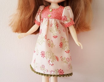 Blythe Dress - Orange and Peach