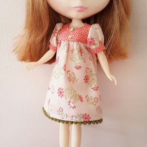 Blythe Dress - Orange and Peach