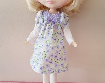 Blythe Dress - Lavender Flowers