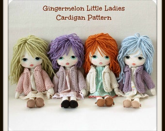 Instant Download PDF Cardigan Pattern for Gingermelon Little Ladies