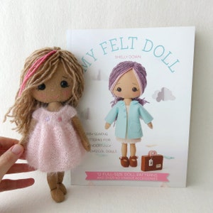 PDF Knitted Dress Pattern for Gingermelon My Felt Doll image 1