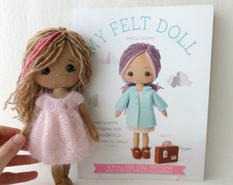 PDF Knitted Dress Pattern for Gingermelon My Felt Doll