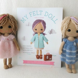 PDF Knitted Dress Pattern for Gingermelon My Felt Doll image 4