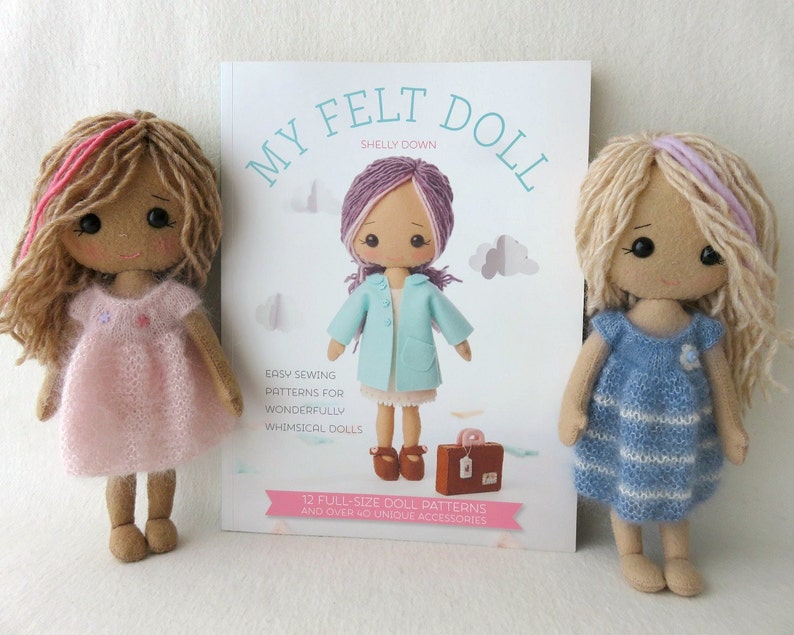 PDF Knitted Dress Pattern for Gingermelon My Felt Doll image 4