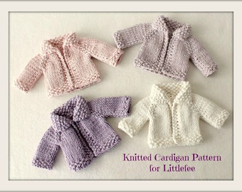 Instant Download PDF Knitted Cardigan Pattern for Littlefee