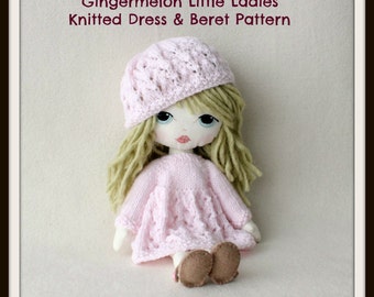 Instant Download PDF Dress & Beret Pattern for Gingermelon Little Ladies