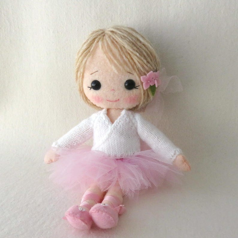 PDF Knitted Ballerina Wrap Cardigan for Gingermelon My Felt image 4