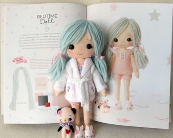 PDF Knitted Dressing Gown Pattern for Gingermelon My Felt Doll