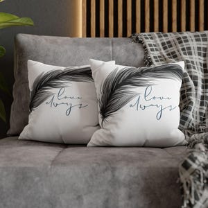 Double Sided Print Pillowcase: Soft Spun Polyester Cushion Cover