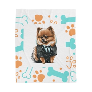 Dog-Themed Velveteen Plush Blanket: Cozy Pet Lover Throw
