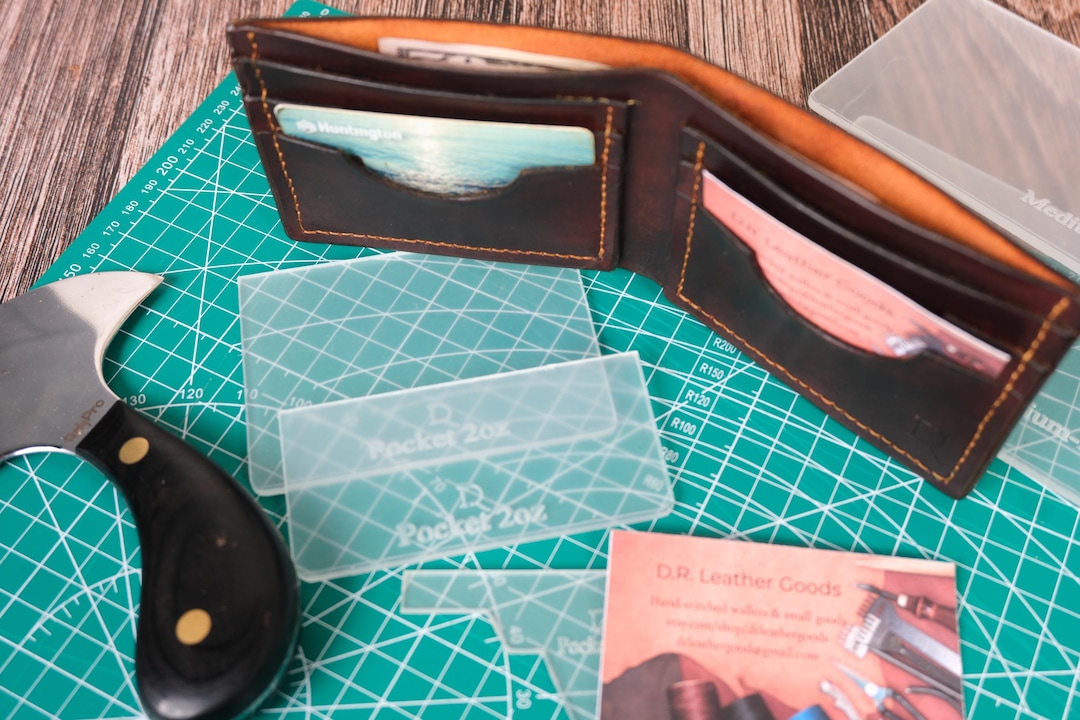 St Louis Bifold Wallet Acrylic Template Set. Precision 1/8" Acrylic