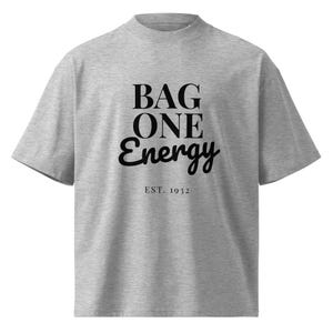 Chemise de fan LEGO - T-shirt surdimensionné Bag One Energy - T-shirt streetwear en coton bio pour les amateurs de sport automobile et les constructeurs de MOC
