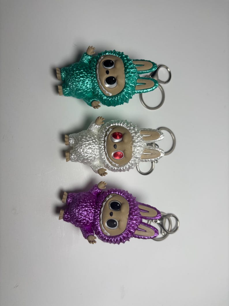 Labubu Solid Color Keychains - Etsy