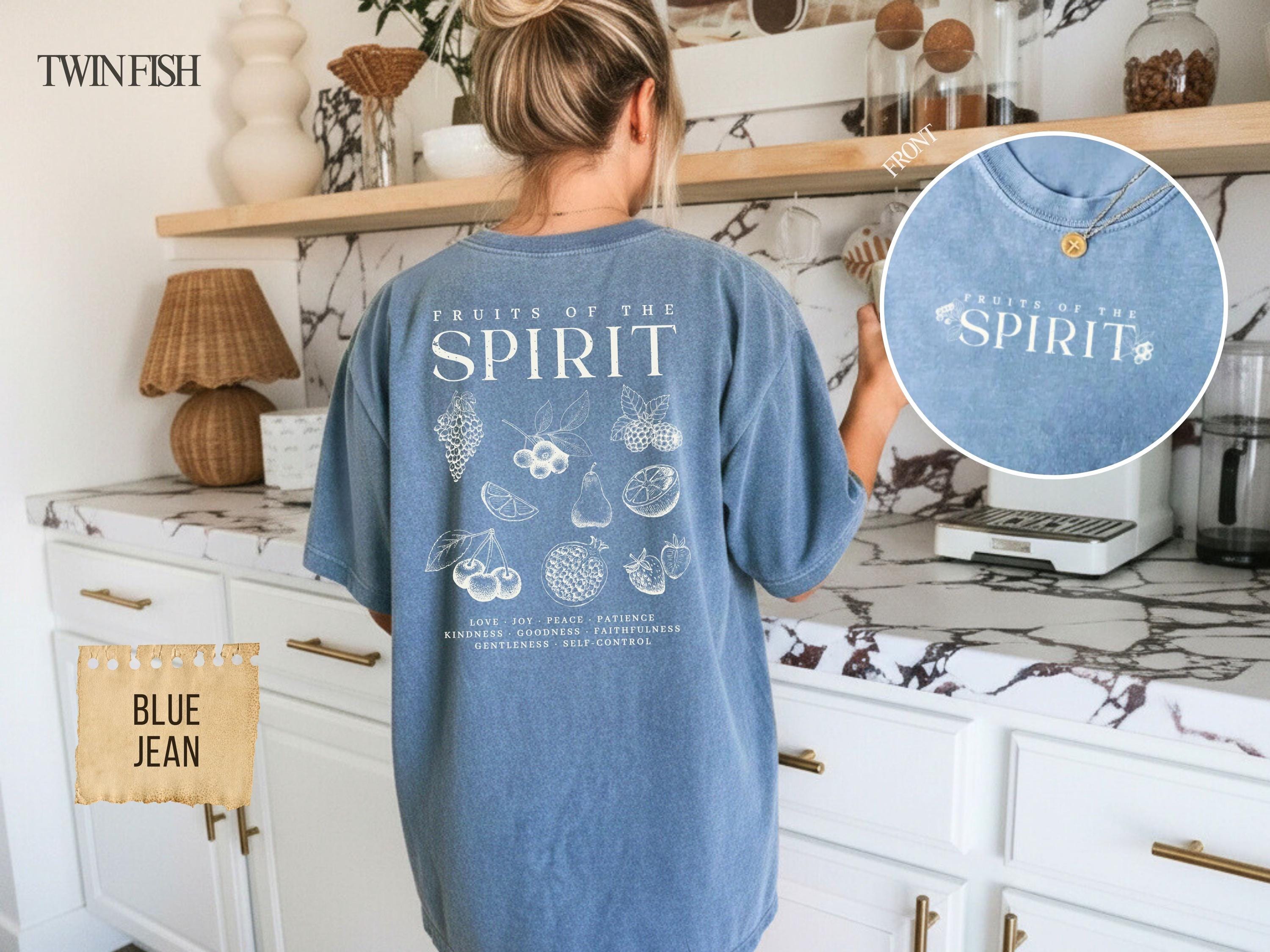 Fruits of the Spirit Christian T Shirt Comfort Colors Faith Based Tee ...