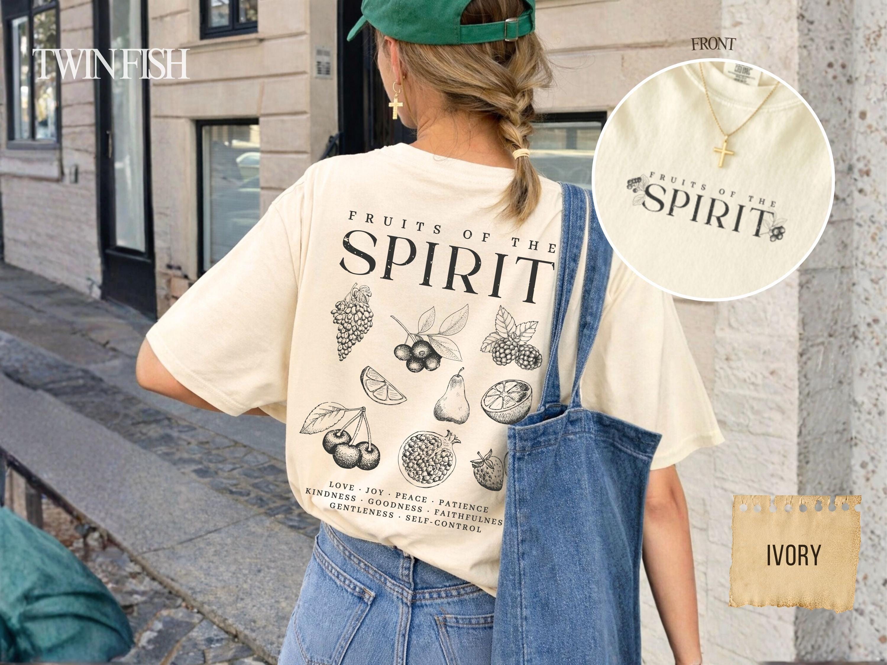 Fruits of the Spirit Christian T Shirt Comfort Colors Faith Based Tee ...