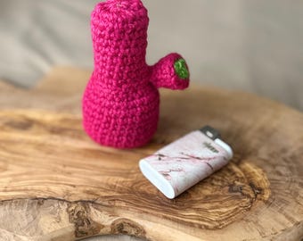 Crochet Catnip Bong Toy | Handmade Funny Cat Toy