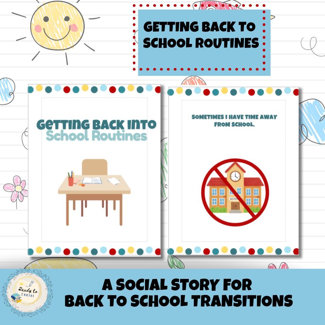 Personalised Regulation Routine Emotional Regulation & School Routine Social Stories | Printable Bundle ...