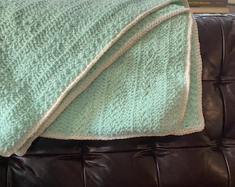 Handmade crochet baby blanket