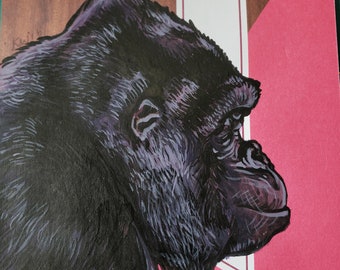 Gorillas Silverbacks Gorilla Primates Jungle Foliage Howard Robinson Elizabeth/'s Studio Rare HTF Sold By The FAT QUARTEr Please READ Listing