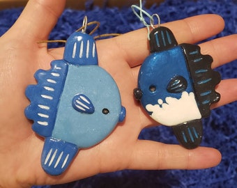 Sunfish Mola Mola Christmas Ornament