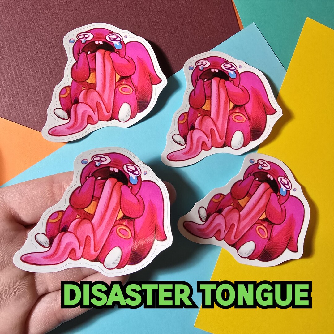 Disaster Tongue Vinyl Sticker - Etsy