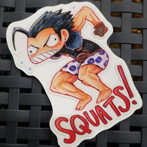 Zack Fair Squats Sticker
