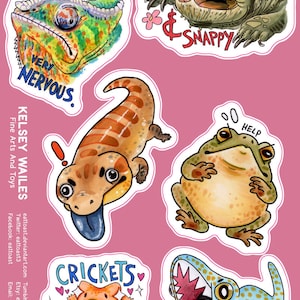 Reptilien Sticker Bogen