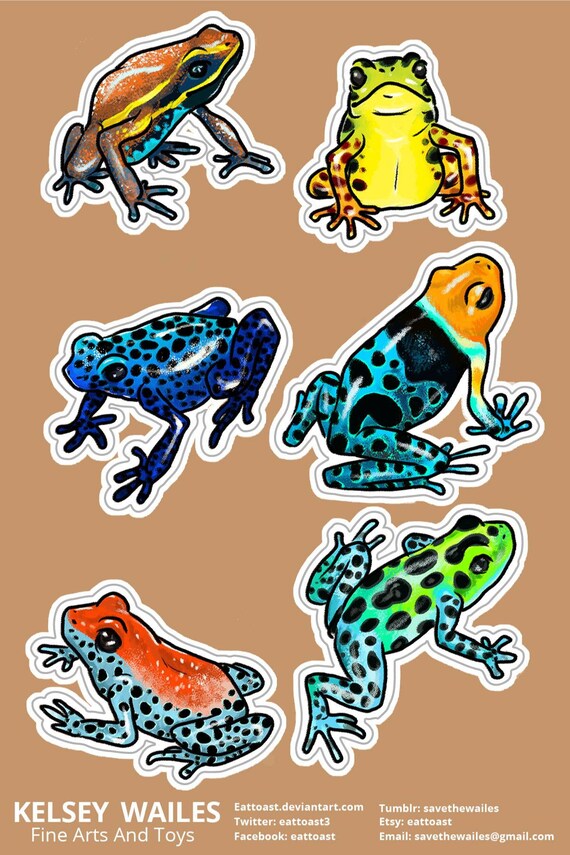 Paper Paper & Party Supplies Stickers, Labels & Tags Dart Frog Sticker