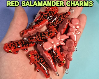 Red Salamander Charm