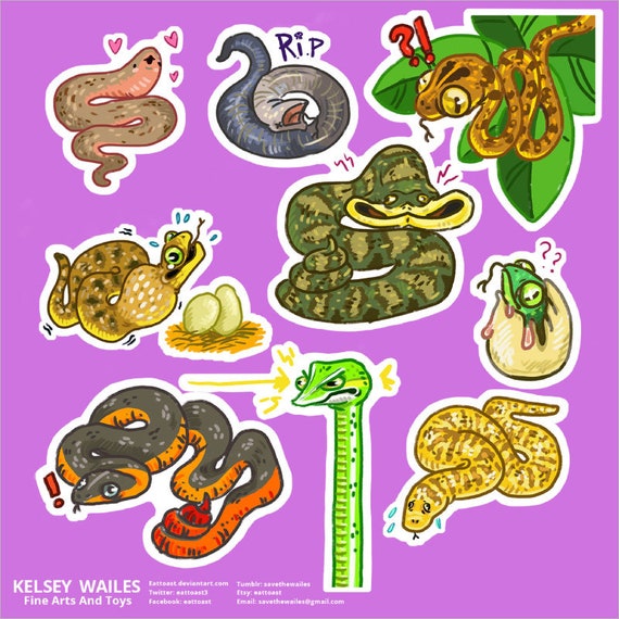 Snake Google Quote Sticker by palidoudz