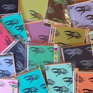 Beetles Postcard and Card Sets