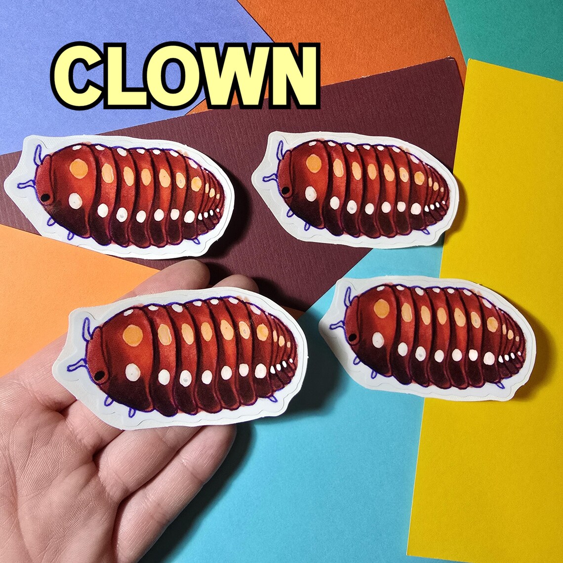 Clown Isopod Vinyl Sticker - Etsy